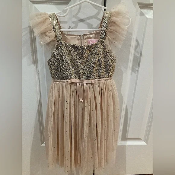 Popatu | Dresses | Christmas Dress Gold From Nordstrom Size 4t | Poshmark